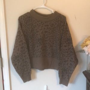 Animal print sweatshirt